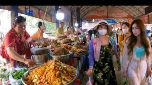 'Walking Tour at Cambodian street food Countryside, Delicious of food, Khmer food & More'