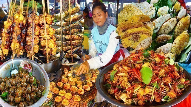 'Cambodian Street Fast Food Vs Market Fresh Food - Grilled Foods, Snacks, & Fresh Foods'