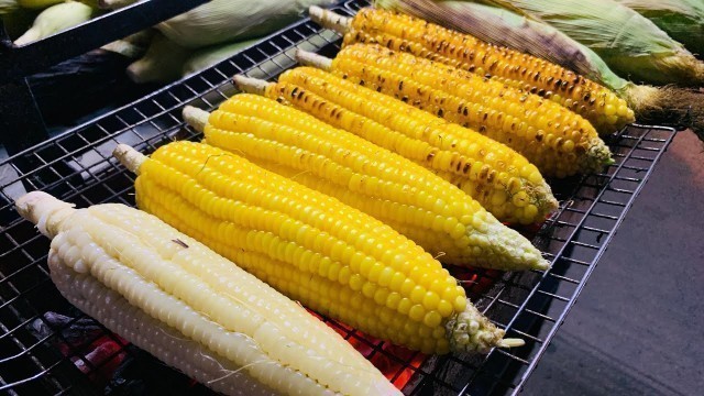 'Delicious street roast corn for only $ 0.60 per fruit |  Cambodian Street Food'