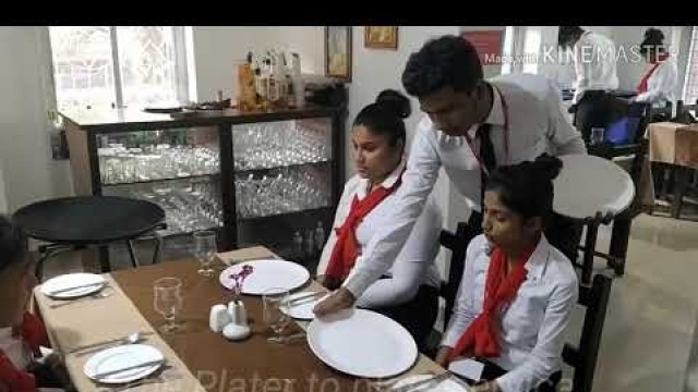 'Serving platter to plate and pre plated service Demonstration'