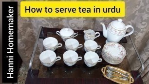 'How to Serve Tea | Tea Trolley Setting & Serving | Tea Cart Setting | Hanni Homemaker'