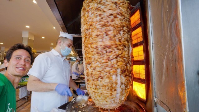 'They Serve 1000’s a Day!! BIGGEST SHAWARMA - Middle Eastern Food!!'