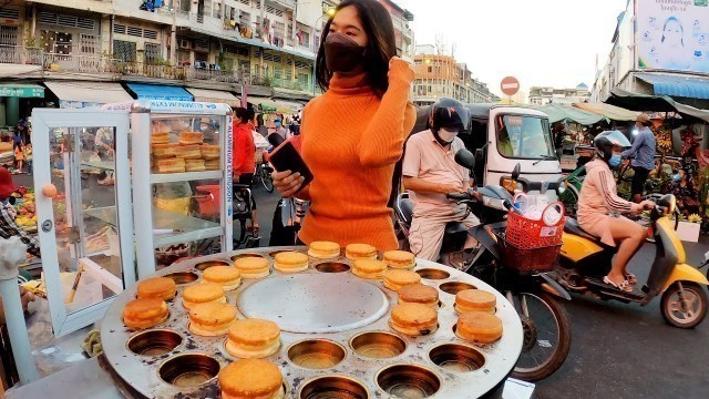 'Evening Food Tour at Orussey Market, Phnom Penh 2022, Cambodian Street Food Tour'