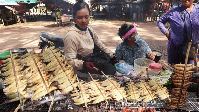 'Amazing Street Food, Cambodian Street Food Tour At Oudong Tourist Attraction Site'