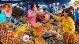 'Cambodian Street Food | Exploring Countryside Market Food & City, Delicious Plenty of Food'