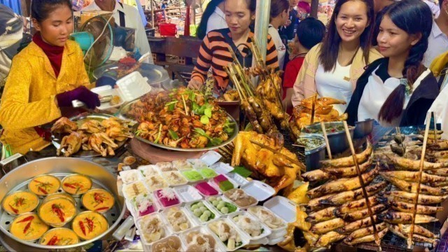 'Best Cambodian Street Food @ Countryside - Roasted fish, Chicken, Bee, Frog, Dessert & More'