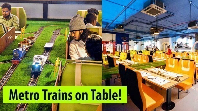 'Restaurant in Telangana uses metro-model trains to serve food on table'