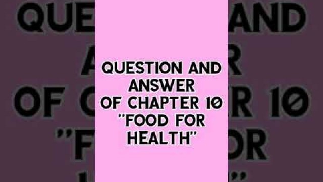 'Lecture of Class II General Science \"Food for Health\"|Question & Answers| 14-12-20|My Islamic School'