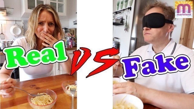 'REAL FOOD vs FAKE FOOD | teuer vs günstig - wer erkennt den Unterschied? | Marieland'