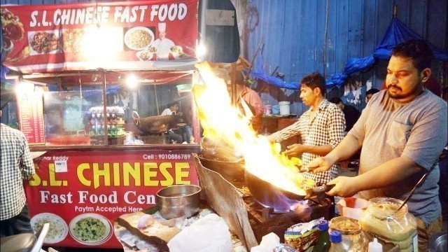 'People Are Very Crazy Food | Delicious SL Chinese Fast Food Center in Ameerpet | Street Food 2018'