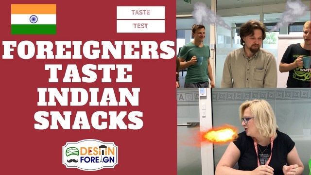 'Foreigners Taste Spicy Indian Snacks | Indian Snacks Taste Test | Desi in Foreign'