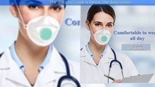 'Medical Mask Protective Food Grade TPE Soft Gel Washable, KN95 Certified + 30 Replaceable Filter Pap'