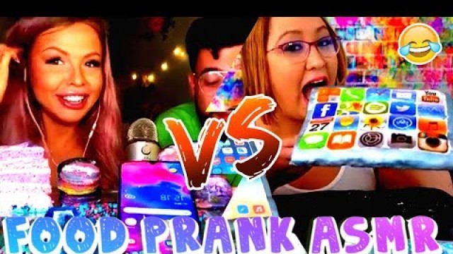 'Hunnibee ASMR VS Pink ASMR (  Most popular fake food)'