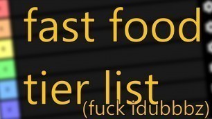 'Content Cop - iDubbbz (fast food tier list)'