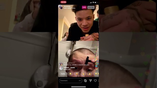 'Lil mosey fans eat spoiled food & eat raw eggs on Instagram Live'