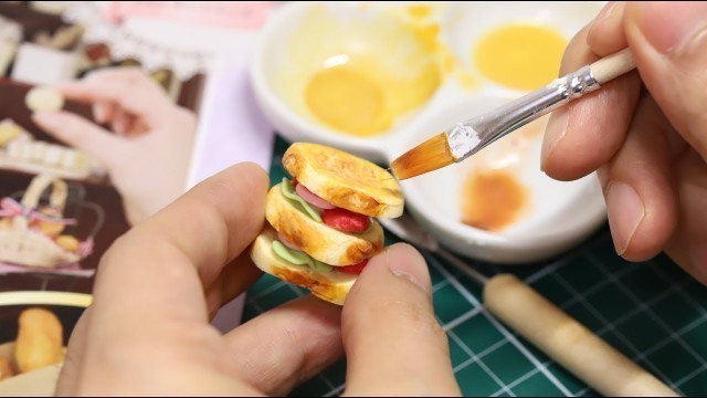 'DIY Miniature Fake Food Making Kit with Grace Clay #3 Toasted Sandwich'