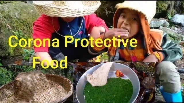 'Corona protective  Nettle Soup Recipe || सिस्नु र ढिँडो Nepali Local Food- TMG Zung.'