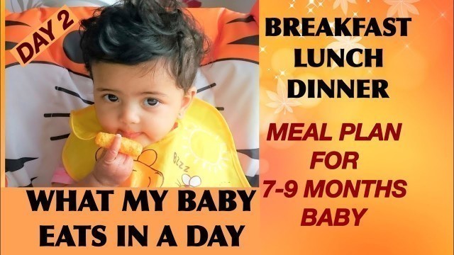 'WHAT MY 7 MONTHS OLD EATS IN A DAY | BABY FOOD CHART FOR 7 TO 9 MONTHS BABY | 7 MONTH OLD BABY DIET'