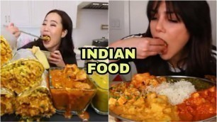 'Foreigners Eating Massive Amount Of INDIAN FOOD  |Foodylicious|'