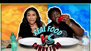 'REAL FOOD VS FAKE FOOD ft LONNI !!'