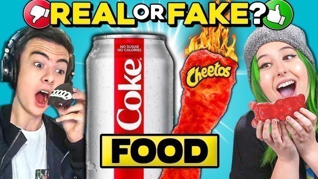 'Real Vs. Fake Food Challenge | People Vs. Food'