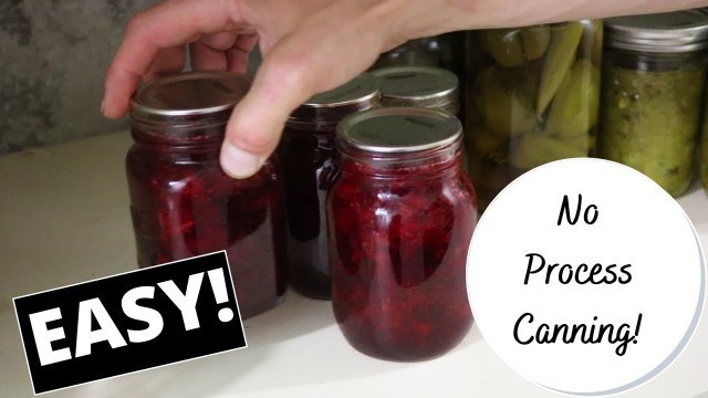 'NO WATER BATH CANNING / How-To for Preserving Jam with No Hot Water Processing.'