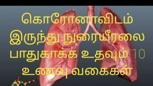 'Top 10 lungs protective foods,நுரையீரலை பாதுகாக்க பயன்படும் 10 உணவு வகைகள்'