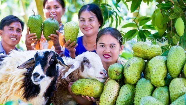 'THE MOST EXPENSIVE COOKING $680 SHEEP WITH SOURSOP FRUIT RECIPE FOR DONATION  FOOD & TOTAL $1000'