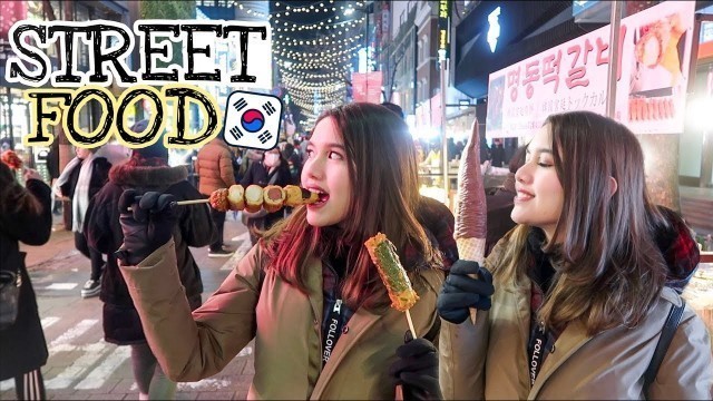 'KOREAN STREET FOOD DI MYEONGDONG 명동 - KOREA VLOG #4'