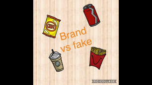 'BRANDED vs FAKE  food!!'