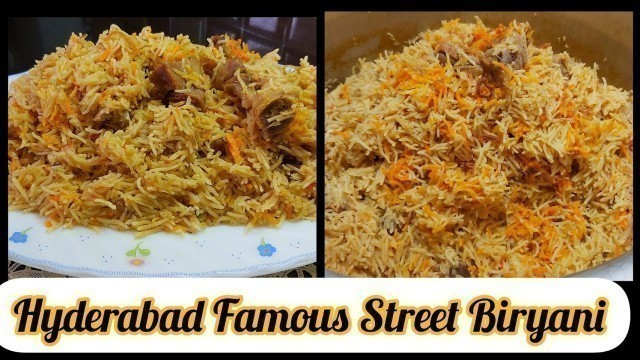 'Street Biryani  -  Hyderabad famous -  Hyderabadi Biryani  - street food of Hyderabad..# 92'