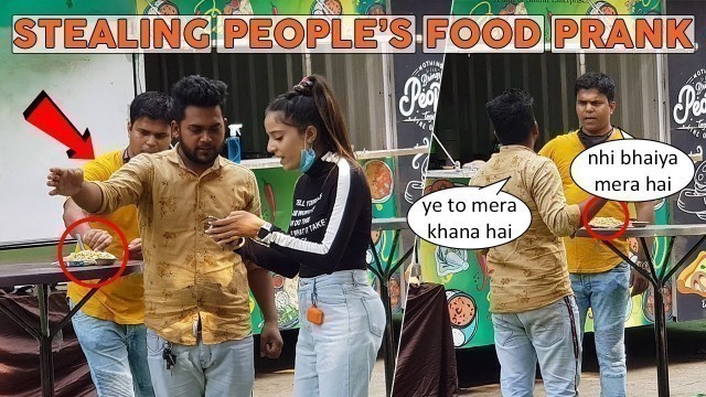 'Stealing People\'s Food Prank | Public prank | Prank Video India | Sandeep Goel'