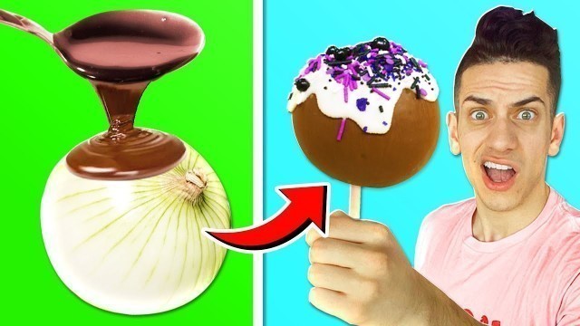 '5 FUNNY DIY FAKE FOOD PRANKS ON FRIENDS! **FAST and EASY**'