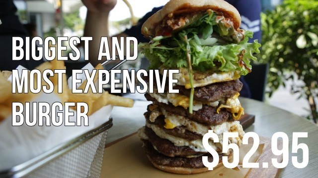 '$55.95 McDonald\'s biggest and most expensive burger'