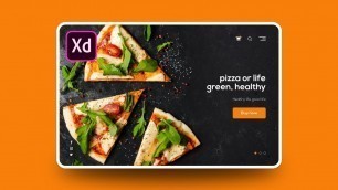 'FOOD WEB UI DESIGN - Adobe Xd 2020'