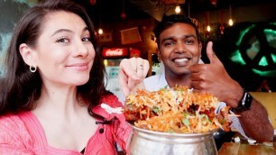 'FOREIGNER REACTS to INDIAN FOOD VEG BIRYANI CONTROVERSY | TRAVEL VLOG IV'