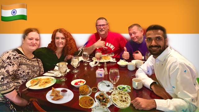 'Pt 1 : FOREIGNERS TRY INDIAN FOOD FIRST TIME | INDIAN FOOD REACTION'