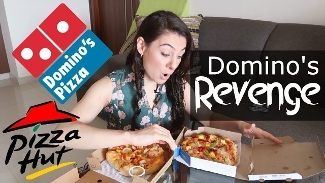 'DOMINOS VS PIZZA HUT REMATCH | INDIAN FOOD FOREIGNER REACTION | TRAVEL VLOG IV'