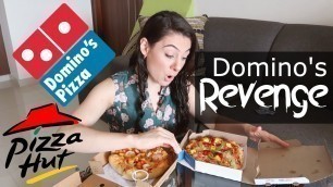 'DOMINOS VS PIZZA HUT REMATCH | INDIAN FOOD FOREIGNER REACTION | TRAVEL VLOG IV'