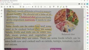 'Chapter 2 Food part 3 Balanced diet'