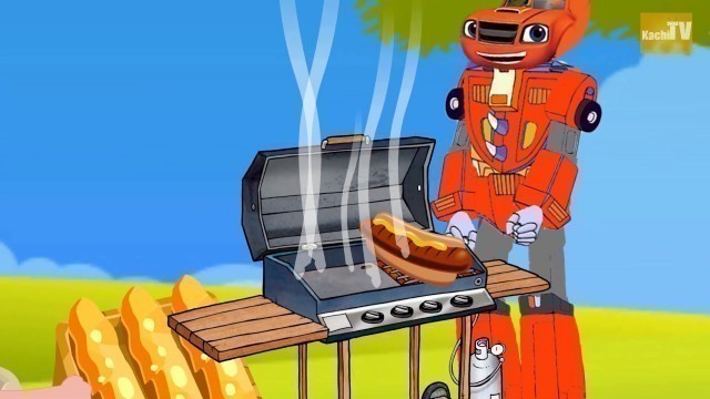 'Blaze et les Monster Machines en Francais 2019 - Eating Spoiled food and HOSPITAL'