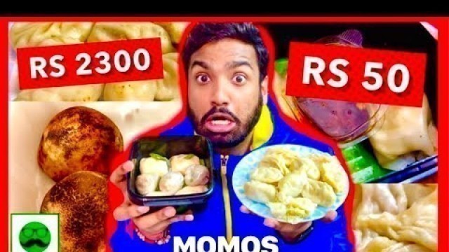 'Rs 2300 MOMOS | CHEAP VS EXPENSIVE FOOD CHALLENGE | VEGGIE PAAJI'