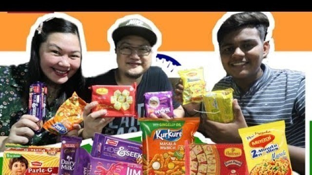 'See how foreigners react when they eat indian snacks first time || Indian food'