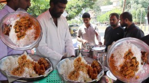 'Uncul selling cheapest Hyderabad road side Meals | Indian Street food #Streetfood'