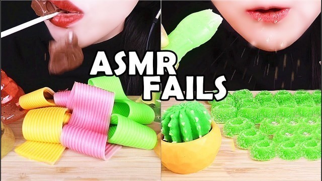 'ASMR FAIL COMPILATION #5 DROPPING THINGS FUNNY BLOOPERS | EATING SOUNDS Abbey ASMR 咀嚼音 먹방 FOOD'