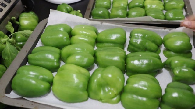 'Canning Roasted Green Peppers - Preserving The Garden Harvest'