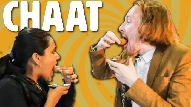 'Indian CHAAT - Foreigner tries PANI PURI first time  