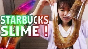 'Making Starbucks Slime Fake Food Coffee Putty | ODDLY SATISFYING SLIME'