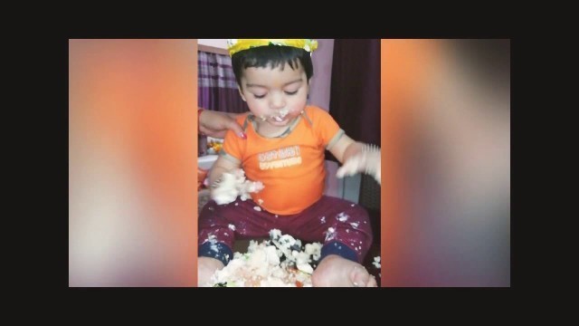 'Cake smash| Baby Rudra| 10 months old| Cute Baby'