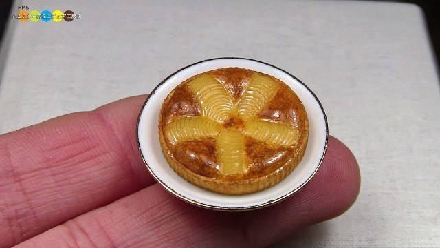 'DIY Miniature Pear tart　ミニチュア洋梨タルト作り Fake food'